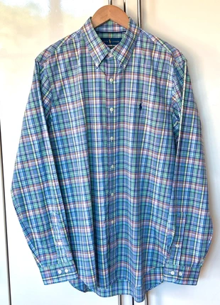 Ralph Lauren Indigo Checked Cotton Shirt, brand: Ralph Lauren, condition: Very good, size: L, £24.10, £26.01 includes Buyer Protection Pro