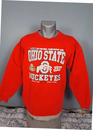 Sweat col rond / crewneck vintage homme rouge/ taille M sérigraphie année 2007 (299), marca: Vintage Dressing, estado: Muito bom, tamanho: M, €20.00, €21.70 inclui Proteção do Comprador