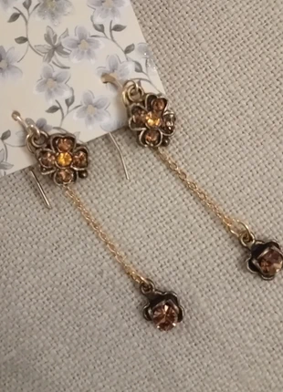 Boucles d'oreilles trèfles 🍀 et fleurs 🌸 avec strass, brand: Vintage Love, condition: Very good, €5.00, €5.95 includes Buyer Protection