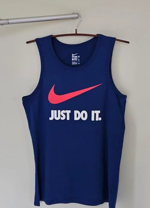 Nike Blue Training Tank “Just Do It”, marke: Nike, zustand: Sehr gut, größe: S, 15,00 €, 16,45 € inklusive Vinted-Käuferschutz
