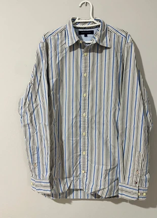 Camisa de rayas finas de Tommy Hilfiger, marque: Tommy Hilfiger, état: Très bon état, taille: S, 10,00 €, 11,20 € Protection acheteurs incluse