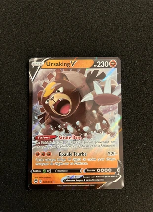 Ursaking V 102/195 Tempête Argenté, marke: Pokémon, zustand: Sehr gut, 5,00 €, 5,95 € inklusive Vinted-Käuferschutz