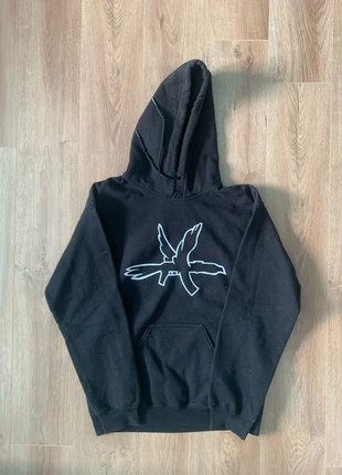 Sweat-shirt à capuche Streetwear Gildan noir et blanc très bon état, merk: Gildan, staat: Heel goed, maat: S, € 6,00, € 7,00 inclusief Kopersbescherming