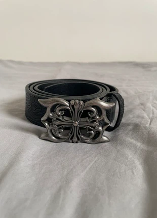 Ceinture noir motif gothique avec boucle croix en métal, marke: Vintage Dressing, zustand: Neu, größe: 110, 11,00 €, 12,25 € inklusive Vinted-Käuferschutz