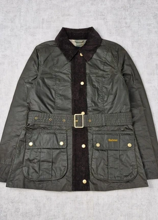 Wax Jacket Barbour Veste Coton Ciré Toile Huilé Lily, merk: Barbour, staat: Heel goed, maat: S / 36 / 8, € 279,90, € 294,60 inclusief Kopersbescherming Pro