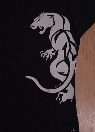 💞🎀 tee shirt Panthère manches longues de qualité Salvio noir imprimé panthère, brand: Panther, condition: Very good, size: M, €12.00, €13.30 includes Buyer Protection