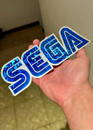 SEGA pegatina grande holográfica azul, marca: Sega, estado: Bueno, 7,50 €, 8,58 € Protección al comprador incluida