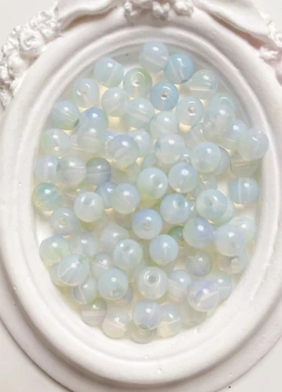 Matériaux DIY : perles en verre, perles rondes de 6 mm, lot de 80 pièces., condition: New without tags, €1.00, €1.75 includes Buyer Protection Pro