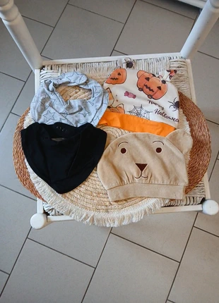 Lot de 2 bonnets bébé +fichus, marke: H&M, zustand: Sehr gut, größe: 6-12 months, 47 cm, 2,00 €, 2,80 € inklusive Vinted-Käuferschutz