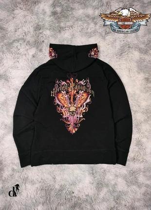 Harley Davidson Deep V-Neck Hoodie Embroidered Logo Black Biker Style USA, brand: Harley Davidson, condizioni: Ottime, taglia: L / IT 44 / EU 40, €28.50, €30.63 include la Protezione acquisti