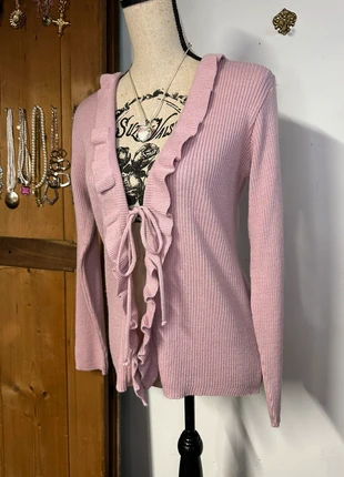 Magnifique gilet rose à volants et noeud coquette romantique taille 42 vintage, brand: Vintage, condizioni: Ottime, taglia: XL / IT 46 / EU 42, €15.00, €16.45 include la Protezione acquisti Pro