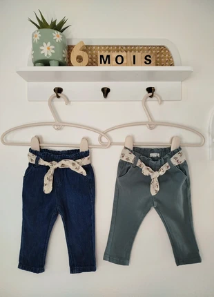 Lot 2 pantalons - 6 mois - Vertbaudet, marque: Vertbaudet, état: Très bon état, taille: 3-6 mois / 62 cm, 7,00 €, 8,05 € Protection acheteurs (Pro) incluse