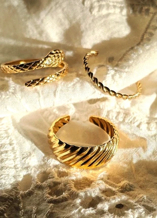 Lot de 3 bagues ajustables, brand: POM.bijoux, condition: Very good, size: Adjustable, €30.00, €32.20 includes Buyer Protection Pro
