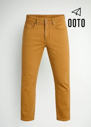 OOTO 5 Pockets Pant Jeans Slim Fit Ligth Brown OOTO Button Fly Elegant Classic Style Luxury Edition, marca: Cortefiel, estado: Muy bueno, tamaño: W32 | ES 42, 12,95 €, 13,60 € Protección al comprador incluida