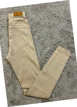 Jean Stradivarius Super High Waist Skinny Beige Femme T32 (US 00 / UK 4), merk: Stradivarius, staat: Nieuw zonder prijskaartje, maat: XXS / 32 / 4, € 13,99, € 15,39 inclusief Kopersbescherming