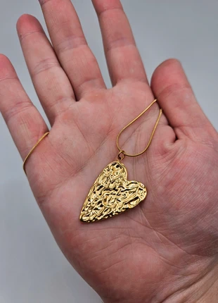 Stainless steel goude hart ketting, merk: Boutiek, staat: Nieuw zonder prijskaartje, € 5,95, € 6,95 inclusief Kopersbescherming Pro