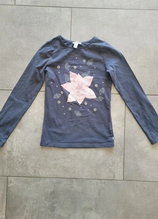 Tee shirt à manches longues fleur de neige Okaidi 10 ans, marke: Okaïdi, zustand: Sehr gut, größe: 10 Jahre / 140, 2,20 €, 3,01 € inklusive Vinted-Käuferschutz