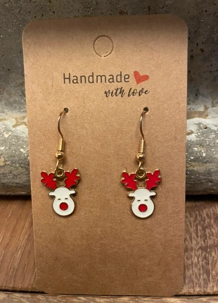 Mooie oorbellen rendier, staat: Nieuw zonder prijskaartje, € 1,75, € 2,54 inclusief Kopersbescherming