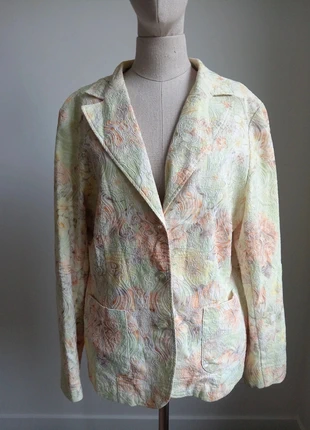 Preciosa americana vintage en tonos pastel con estampado floral, brand: Vintage Dressing, condizioni: Ottime, taglia: L / IT 44 / EU 40, €14.00, €15.40 include la Protezione acquisti