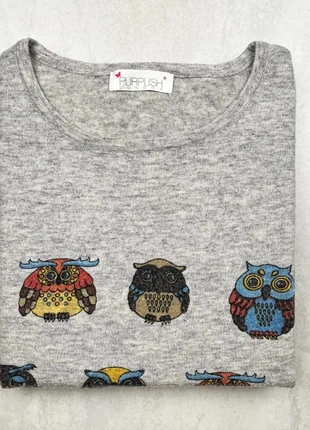 Sweat sans capuche/pull hiboux Purplish London, Taille XL, Très bon état, marca: PURPLISH, estado: Muy bueno, tamaño: XL / 42 / 14, 7,00 €, 8,05 € Protección al comprador incluida