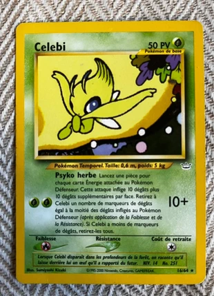 Carte Pokémon Celebi, brand: Pokémon, condition: Very good, €30.00, €32.20 includes Buyer Protection