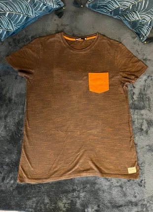 Tee-shirt Bizzbee homme marron orange taille L, merk: Bizzbee, staat: Heel goed, maat: L, € 2,00, € 2,80 inclusief Kopersbescherming
