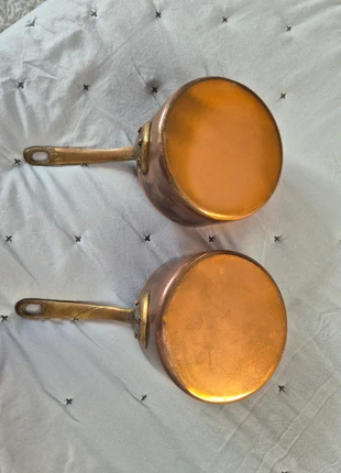 2 casseroles jumelles en cuivre, brand: ne sais pas, condizioni: Buone, €7.00, €8.05 include la Protezione acquisti