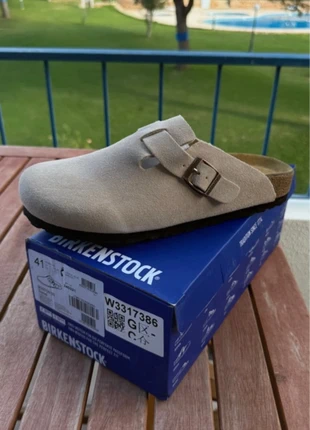 Birkenstock Boston Bege sand 41, marca: Birkenstock, estado: Novo com etiquetas, tamanho: 41, €75.00, €79.45 inclui Proteção do Comprador