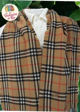 Écharpe Burberry Marron Vintage à Carreaux 100% Laine, marca: Burberry, estado: Muito bom, €65.00, €68.95 inclui Proteção do Comprador Pro