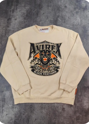 pull creme crewneck avirex usa 52FW black panthers vintage taille L -178-, brand: Avirex, condition: Very good, size: L, €110.00, €116.20 includes Buyer Protection