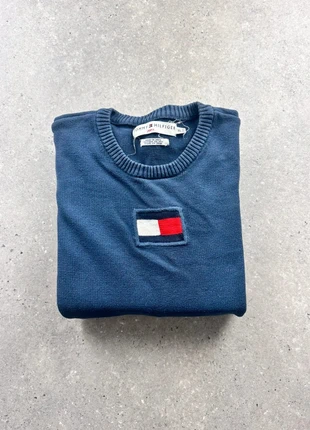 Pul crewneck col rond Tommy hilfiger Bleu marine gros logo bleu marine Taille XL, marca: Tommy Hilfiger, estado: Muy bueno, tamaño: XL / 42 / 14, 14,00 €, 15,40 € Protección al comprador incluida