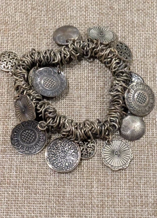 Vintage coin charm stretch bracelet, condition: Good, $4.00, $4.90 includes Buyer Protection