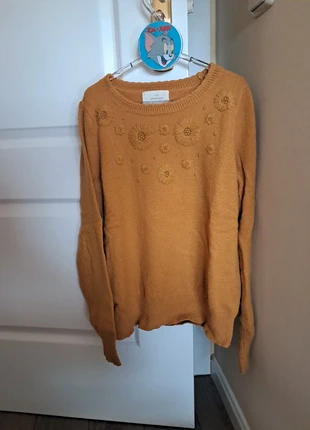 Jersey floral mostaza, brand: Springfield, condizioni: Ottime, taglia: M / IT 42 / EU 38, €4.00, €4.90 include la Protezione acquisti