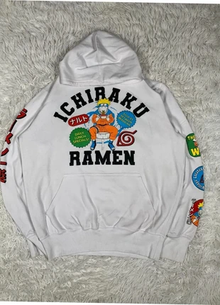 Sweat à capuche Hoodie blanc Naruto – Ichiraku Ramen Taille : M /0825-144, brand: Naruto, condition: Very good, size: M / 38 / 10, €12.00, €13.30 includes Buyer Protection Pro