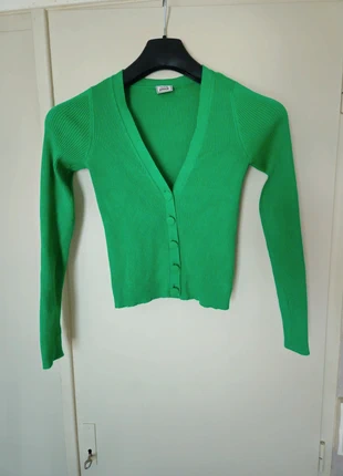 Pull gilet vert, marke: Pimkie, zustand: Sehr gut, größe: S / 36 / 8, 3,00 €, 3,85 € inklusive Vinted-Käuferschutz