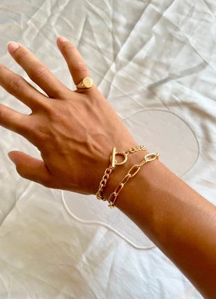 Beautiful set of 2 gold chain bracelets, brand: Sorelle & Co, condition: Very good, £8.00, £9.10 includes Buyer Protection Pro