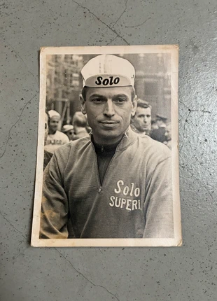 Originele fotokaart wielrennen Rik Van Looy Solo Superia Jaren ‘60, merk: Rik Van Looy, staat: Goed, € 12,00, € 13,30 inclusief Kopersbescherming