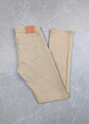 Jean Lévis 712 Slim taille haute - W26/L30 - Taille 34/36 - Taille M Femme - Beige - B3, marca: Levi Strauss & Co., estado: Muy bueno, tamaño: S / 36 / 8, 25,00 €, 26,95 € Protección al comprador incluida
