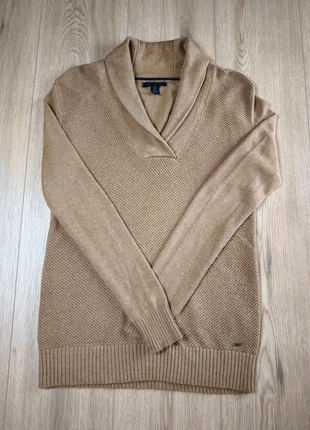 Sweat-Shirt Marron Tommy Hilfiger a Col V Femme (Taille XS), brand: Tommy Hilfiger, condition: Very good, size: XS / 34 / 6, €8.00, €9.10 includes Buyer Protection