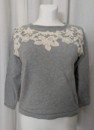 Sweat-shirt gris Soft Grey - Très bon état – Taille T36 / M, brand: La Redoute, condition: Very good, size: S / 36 / 8, €10.00, €11.20 includes Buyer Protection