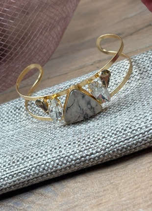 Superbe manchette quartz et rutile., état: Très bon état, 15,00 €, 16,45 € Protection acheteurs (Pro) incluse