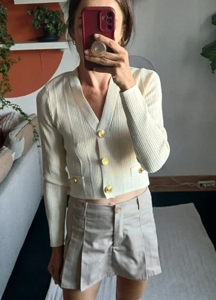 Cardigan blanc écru bouton doré Pimkie taille S, brand: Pimkie, condition: New without tags, size: S / 36 / 8, €5.00, €5.95 includes Buyer Protection