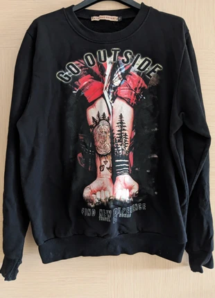 Felpa grafica unisex Tokuno Shima taglia M cotone  colore nero, marque: Tokuno Shima, état: Très bon état, taille: M, 9,00 €, 10,15 € Protection acheteurs incluse