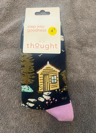 Calze Thought in fantasia misura 35-41, brand: Thought, condizioni: Nuovo con cartellino, taglia: M | 39-42, €4.00, €4.90 include la Protezione acquisti