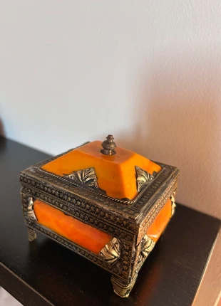 Portaoggetti tunisino Artigianale in Ottone e Ceramica, marque: Unico, état: Très bon état, 9,00 €, 10,15 € Protection acheteurs incluse