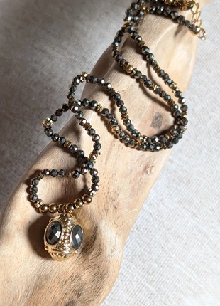 Collier en pierres naturelles et pendentif amulette, marque: ilonabijoux, état: Neuf sans étiquette, 27,00 €, 29,05 € Protection acheteurs (Pro) incluse