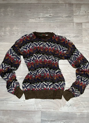 Pull buste long manche courte bicolore année 90 très chaud en laine, brand: Boston Traders, condition: Very good, size: L / 40 / 12, €14.90, €16.35 includes Buyer Protection