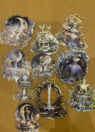 10 stickers holographiques brillants fantasy féerique, marque: Stickers, état: Neuf avec étiquette, 2,00 €, 2,80 € Protection acheteurs incluse