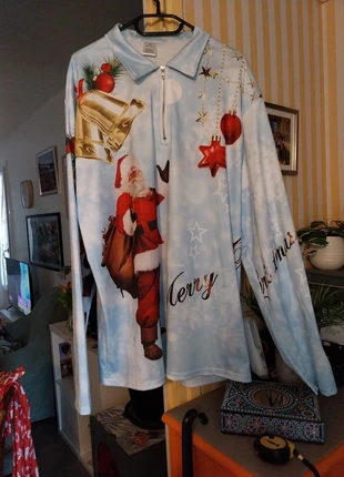 Polo homme imprimé Noël 3XL neuf, staat: Nieuw zonder prijskaartje, maat: XXXL, € 3,00, € 3,85 inclusief Kopersbescherming