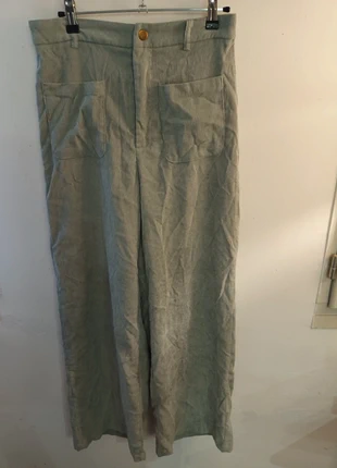 🌿 Pantalon vert velours côtelé femme 40/42 – style bohème, marke: Shein, zustand: Gut, größe: L / 40 / 12, 4,00 €, 4,90 € inklusive Vinted-Käuferschutz